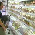 DH checks out the cheese counter, A Brome Swan Trip to Calais and the Battery Todt, Cap Gris Nez, France - 11th August 2004