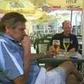 Alan and Paul at a bar somewhere, A Brome Swan Trip to Calais and the Battery Todt, Cap Gris Nez, France - 11th August 2004