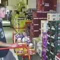 Phil looks at beer, A Brome Swan Trip to Calais and the Battery Todt, Cap Gris Nez, France - 11th August 2004