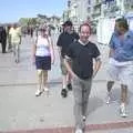 We head off for a walk along the prom, A Brome Swan Trip to Calais and the Battery Todt, Cap Gris Nez, France - 11th August 2004