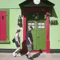 Claire and Paul pass a very green house, A Brome Swan Trip to Calais and the Battery Todt, Cap Gris Nez, France - 11th August 2004