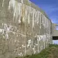 The brutalist concrete of the Battery Todt, A Brome Swan Trip to Calais and the Battery Todt, Cap Gris Nez, France - 11th August 2004