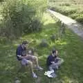 The roadside picnic, A Brome Swan Trip to Calais and the Battery Todt, Cap Gris Nez, France - 11th August 2004