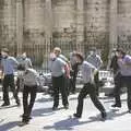 Some Pierrots or mimes practice in the heat, A Postcard From Athens: A Day Trip to the Olympics, Greece - 19th August 2004