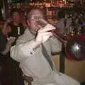 Marc has a slurp of the Yard, Paul's Stag Night, Brome, Scole and Bressingham - Friday 20th August 2004