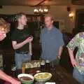 Sausages and chips at the Bressingham Chequers, Paul's Stag Night, Brome, Scole and Bressingham - Friday 20th August 2004