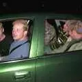 Andy drives the boys off, Paul's Stag Night, Brome, Scole and Bressingham - Friday 20th August 2004