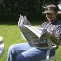 Dave catches up on the important news of the day, A Trip to Ickworth House, Horringer, Suffolk - 22nd August 2004