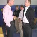 Tim Simpson chats to someone, A Trip to Libertyville, Illinois, USA - 31st August 2004