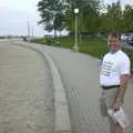 Nick on the 'beach' of Lake Michigan, A Trip to Libertyville, Illinois, USA - 31st August 2004