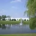 A lake with a fountain, A Trip to Libertyville, Illinois, USA - 31st August 2004