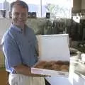 Nick shows off his prize: a 12-box of donuts, A Trip to Libertyville, Illinois, USA - 31st August 2004
