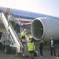 The gates are full at Heathrow, so we get the bus, A Trip to Libertyville, Illinois, USA - 31st August 2004