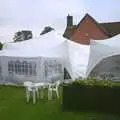 The marquee completely covers the rear of the pub, Claire and Paul's Wedding and The BBs, Thrandeston and Brome, Suffolk - 4th September 2004