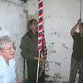 The bell ringers do their thing, Claire and Paul's Wedding and The BBs, Thrandeston and Brome, Suffolk - 4th September 2004