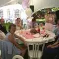 The fammerly table, Claire and Paul's Wedding and The BBs, Thrandeston and Brome, Suffolk - 4th September 2004