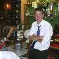 The Boy Phil's behind the bar, Claire and Paul's Wedding and The BBs, Thrandeston and Brome, Suffolk - 4th September 2004