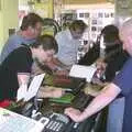 More signing, as the EMI rep looks on, Mark Joseph at Revs, and the BSCC at Hoxne and Wortham - 30th September 2004
