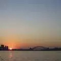 The bridge in sunset, Sydney, New South Wales, Australia - 10th October 2004