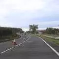 It's cone-tastic on the A14 at Rougham, London in the Rain - 18th November 2004