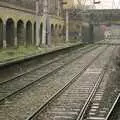 The gloomy rail tracks leading to Liverpool Street, London in the Rain - 18th November 2004