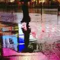 Someone roams around with an umbrella, London in the Rain - 18th November 2004