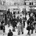 Crowds mill around at Liverpool Street, London in the Rain - 18th November 2004