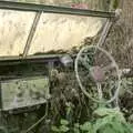 The dashboard of an old Land Rover is taken over, Saturday Moos and a Wander Round the Cowshed, Thrandeston, Suffolk - 11th December 2004