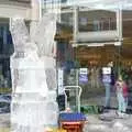 There's an ice sculpture outside The Forum, Christmas Shopping and a Carol Service, Norwich and Thrandeston - 19th December 2004