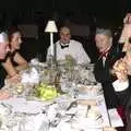 Nosher's table, possibly, Qualcomm Cambridge's Christmas Do, King's College, Cambridge - 22nd December 2004