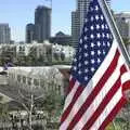 Old Glory and downtown San Diego, A Trip to San Diego, California, USA - 11th January 2005