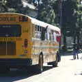 A school bus trundles past, Martin Luther King Day and Gomez at the Belly Up, San Diego, California, US - 15th January 2005