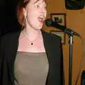 A bit of exciteable singing, Tsunami-Aid at the Greyhound, Botesdale, Suffolk - 5th February 2005