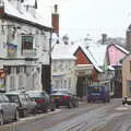 Looking down St. Nicholas Street, Wendy Leaves "The Lab" and a Snow Day, Cambridge and Brome - 25th February 2005