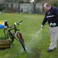 Hamish washes his bike down, A Walk Around Lymington, and Luke Leaves Qualcomm Cambridge - 13th March 2005