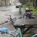 More bike repairs outside the Castle Inn, The BSCC Easter Bike Ride, Framlingham, Suffolk - 26th March 2005