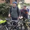 Gov and the gang outside the chipper, The BSCC Easter Bike Ride, Framlingham, Suffolk - 26th March 2005