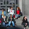 Trendy Young Swedes hang out in a market square, A Postcard From Stockholm: A Working Trip to Sweden - 24th April 2005