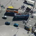 A bird's-eye view of tourist buses, Montjuïc and Sant Feliu de Guíxols, Barcelona, Catalunya - 30th April 2005