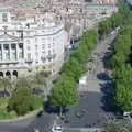 Looking up Rambla de Santa Monica, Montjuïc and Sant Feliu de Guíxols, Barcelona, Catalunya - 30th April 2005