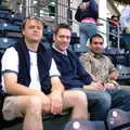 Nick, Stefan and Anwar up in the bleachers, The Padres at Petco Park: a Baseball Game, San Diego, California - 31st May 2005