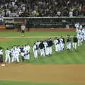 The teams shake hands, The Padres at Petco Park: a Baseball Game, San Diego, California - 31st May 2005