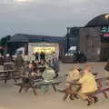 Benches outside the hangar, A 1940s VE Dance At Debach Airfield, Debach, Suffolk - 11th June 2005