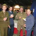 Marc and Phil eat chips, Another 1940s Dance, Ellough Airfield, Beccles, Suffolk - 24th June 2005