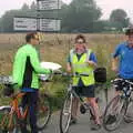 Apple, Pippa and Paul, The BSCC Charity Bike Ride, Walberswick, Suffolk - 9th July 2005