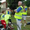 Colin and the gang wait for the pub to open, The BSCC Charity Bike Ride, Walberswick, Suffolk - 9th July 2005