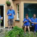 Bill with a pint, The BSCC Charity Bike Ride, Walberswick, Suffolk - 9th July 2005