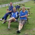 DH, Marc and Bill, The BSCC Charity Bike Ride, Walberswick, Suffolk - 9th July 2005