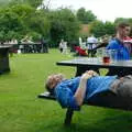 Bill has a sleep, The BSCC Charity Bike Ride, Walberswick, Suffolk - 9th July 2005