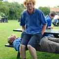 Wavy finds a nice cushion to sit on, The BSCC Charity Bike Ride, Walberswick, Suffolk - 9th July 2005